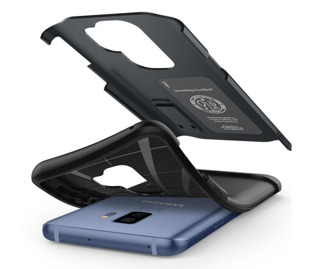 Spigen Etui Slim Armor do Samsung Galaxy S9+ szare - 1382493 - zdjęcie 4